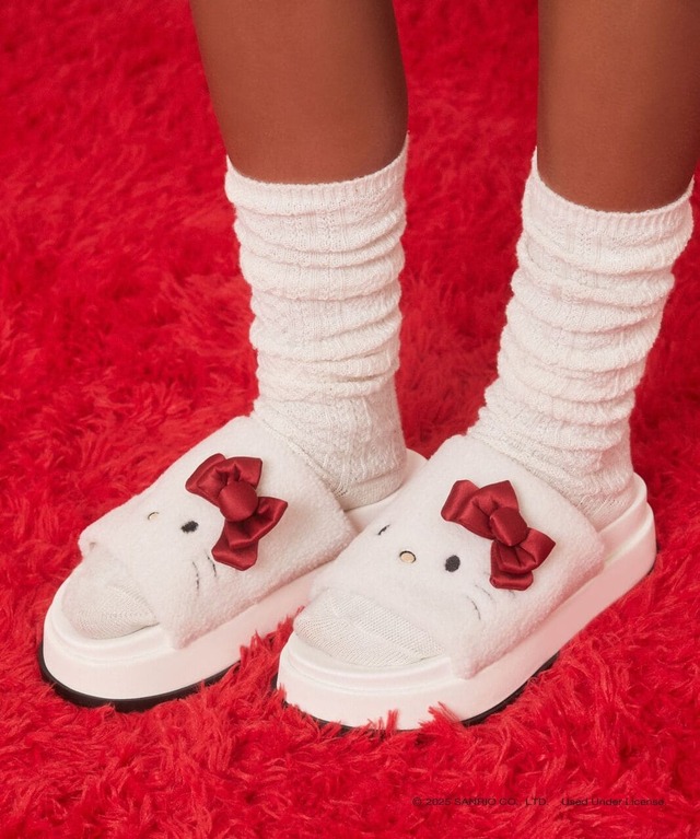 【FOREVER 21×サンリオスプリングコレクション】【SANRIO SPRING】キティサンダル　¥5,990 / サイズ 23cm,24cm,25cm / カラー ホワイト