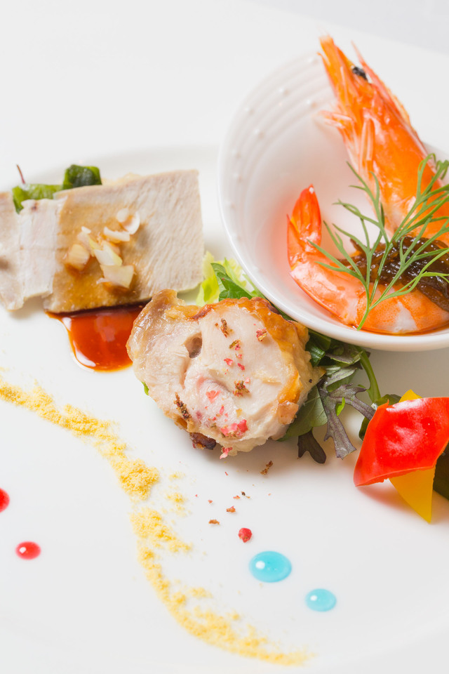 季節の前菜の盛り合わせ