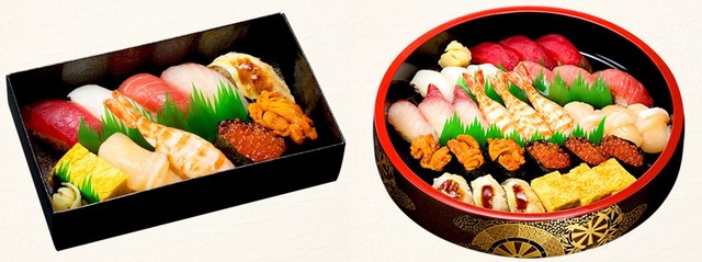 ＜魚屋路＞あじさい（1人前・10貫）、あじさい（3人前・30貫）