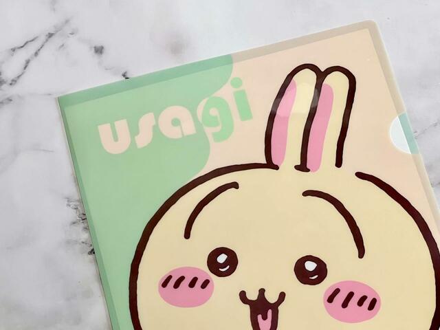 【100円ちいかわ雑貨】もちろん「usagi」ロゴも♪グリーンの色がアクセントになっていますね♪