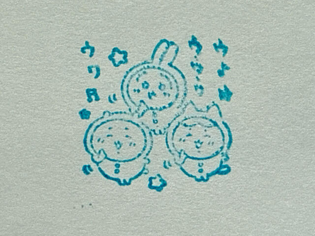 【ちいかわ スタンプブック】TVアニメでも人気のパジャマパーティーズの歌を歌うちいハチうさ♪