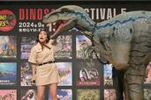 ラプトルを“権三郎”と名付けた村重さん【ディノフェス2024】