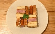 【ペリカンカフェ 麻布台ヒルズ店】「ハムカツサンド」￥1,300