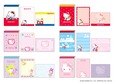 【『ハローキティ50周年』文具雑貨シリーズ】「メモミニ」　全6柄　各242円