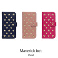 Maverick botスタースタッズ 手帳型 本革 iPhone6ケース