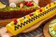 チャーリー・ブラウンのマンゴーロールケーキ【夏のスイーツビュッフェ「Snoopy’s Summer Camp」】
