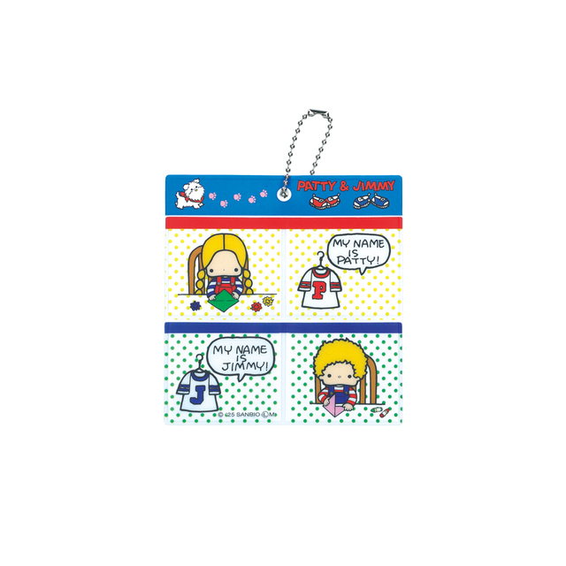 サンリオキャラクターズ レコード盤風フラットポーチ「パティ＆ジミー」
