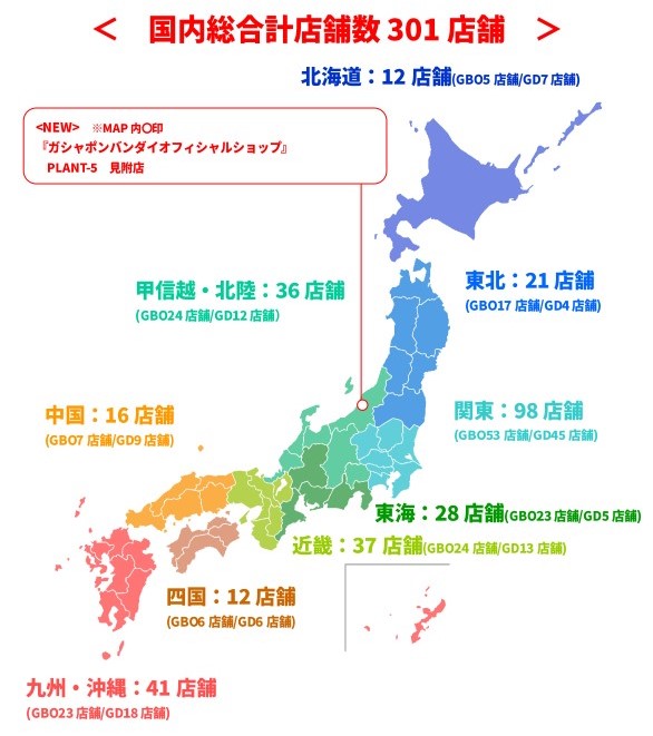 国内で展開中のバンダイナムコアミューズメントのカプセルトイ専門店【ガシャポンバンダイオフィシャルショップ】