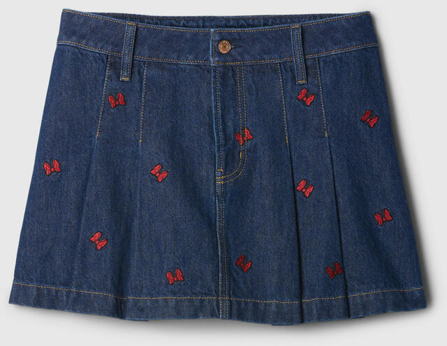 プリーツデニムスカート　¥8,990｜Gap x Disney Collegiate