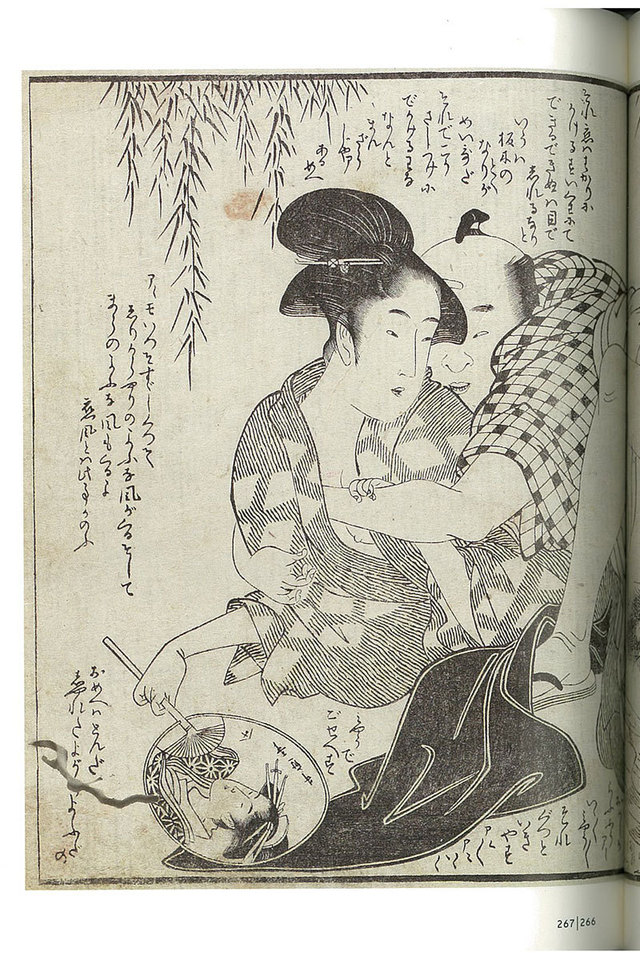 喜多川歌麿《会本妃多智男比》寛政7（1795）年　