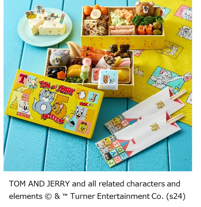 「おせち・二段重「トムとジェリー」」＜価格：22,900円(税込)＞【【2025年おせち】ベルメゾンに「トムとジェリー」「スヌーピー」「ムーミン」「すみっコぐらし」4種の“人気キャラおせち”が登場！】