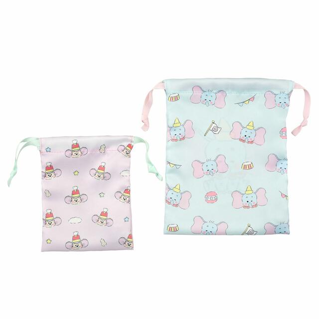 ダンボ＆ティモシー 巾着 セット Illustrated by Noriyuki Echigawa 1,800円