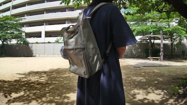 【ワークマン たためて自立する撥水トートリュック】肩に負担もかからず、長時間背負って外出しても疲れを感じませんでした！