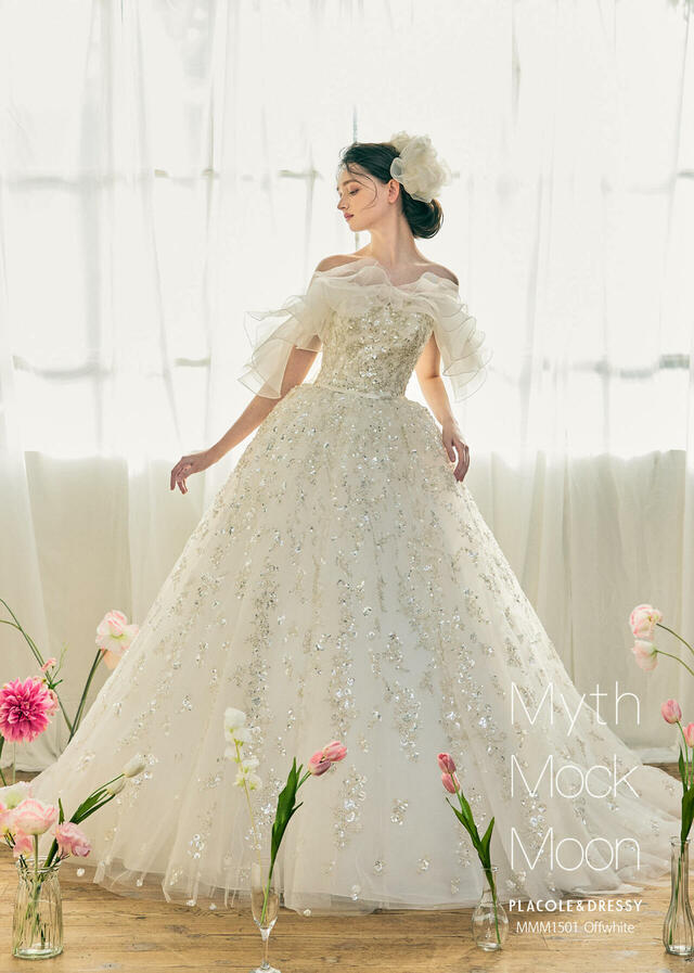 KURAUDIA × PLACOLE & DRESSY（クラウディア×プラコレ）新作ウェディングドレス｜MMM1501_Offwhite