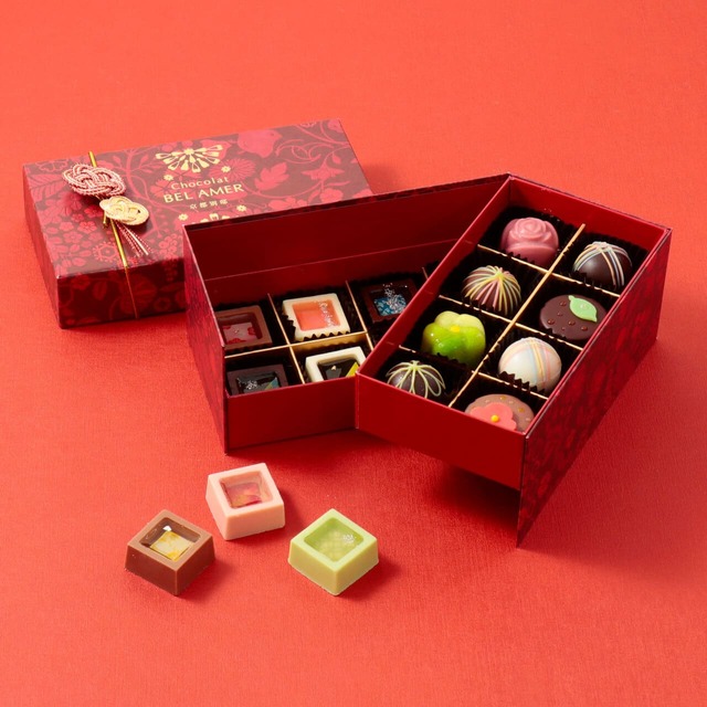 【ベルアメール 京都別邸】「瑞穂のしずく＆彩ショコラ」16個入 ￥5,400