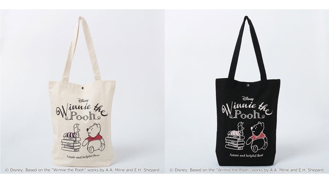 プーさんとピグレット / 柄プリントキャンバストート 各2,068円