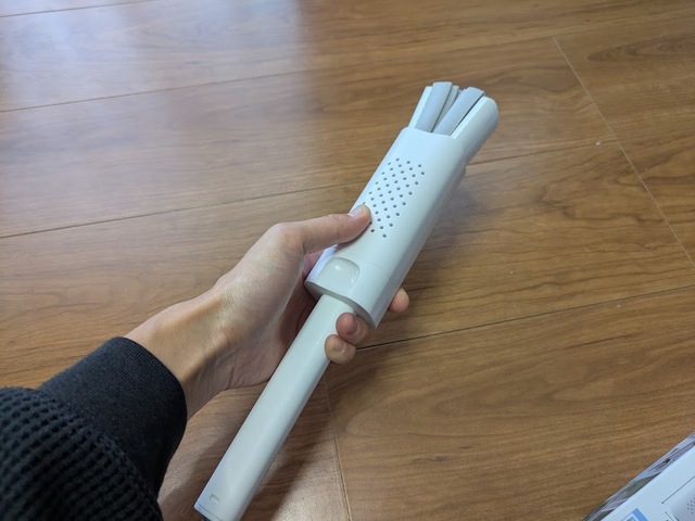 【コジット スマートハンディ吸水スポンジ】レバーを引くだけで水分が絞れて手が濡れないのが嬉しい！