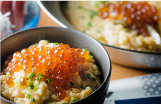 いくら雑炊で〆る海鮮痛風鍋