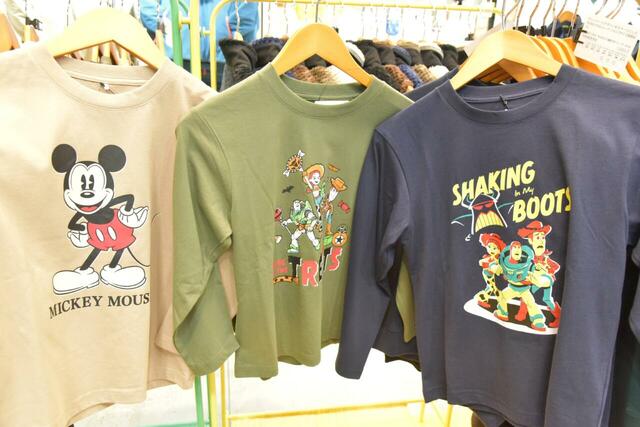 【ワークマン】Disney/長袖クルーネックTシャツkids 1,280円