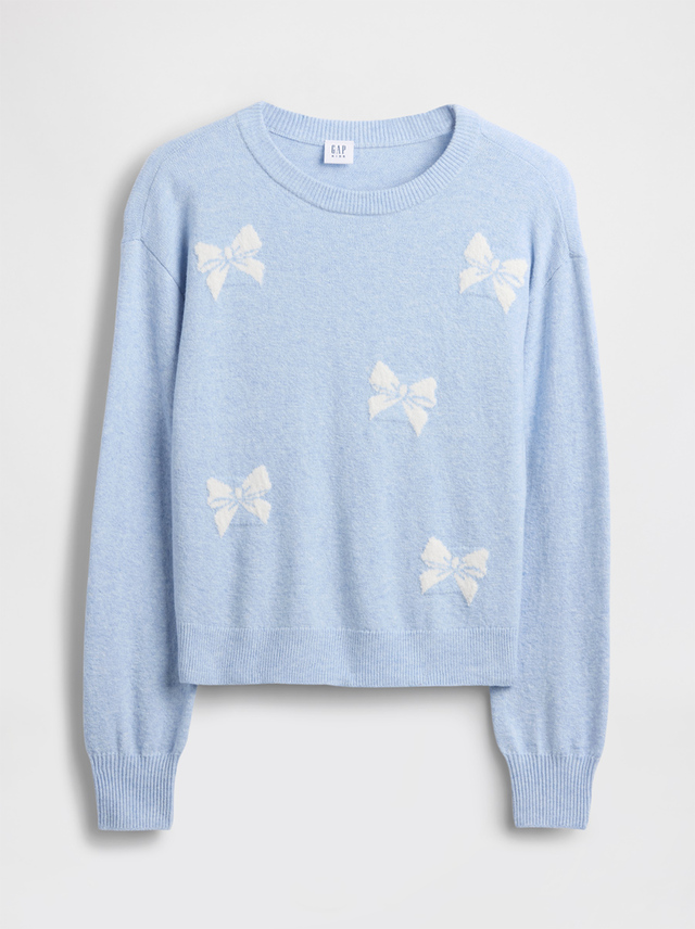 【Gap 2025ブラックフライデーイベント】ガールズ CashSoft カシミヤタッチ クルーネックセーター (税込5,990円)※120~160cm展開