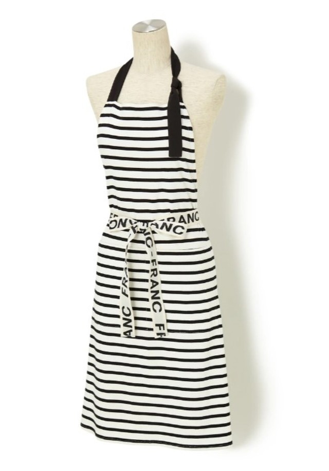 ロゴ フルエプロン ブラック