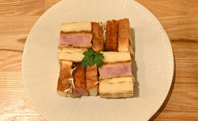 【ペリカンカフェ 麻布台ヒルズ店】「ハムカツサンド」￥1,300