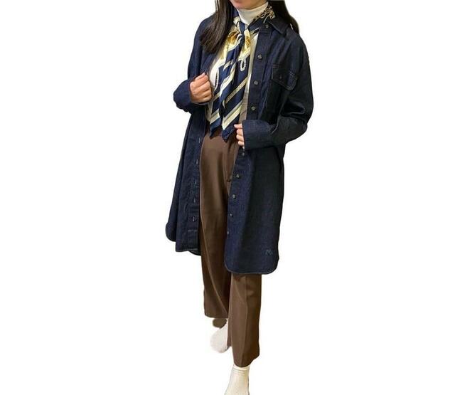 【UNIQLO デニムシャツワンピース】一枚でもレイヤードでも活躍！長く着られます