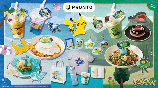 「PRONTO ポケモンスペシャルメニュー」＜2024年7月11日〜9月16日＞【【PRONTO×ポケモン】“ピカチュウのマンゴーミルク”や“カイリューのパスタ”夏限定メニューが今年も登場！】