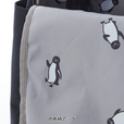 ベルメゾン 口がガバっと開くリュックサック「Suicaのペンギン」ブラック