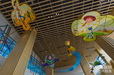 「サニーサイド・カフェ」の天井に飾られたタコ