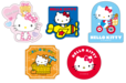 G賞ステッカーSET（全6種）【Happyくじ『HELLO KITTY 50th〜ハッピーアニバーサリー★〜』】