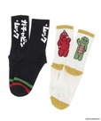 【「niko and ...」×「P-kies Family」】「2Pソックス」1,980円／ネイビー×アイボリー