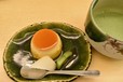 南瓜プリンと抹茶