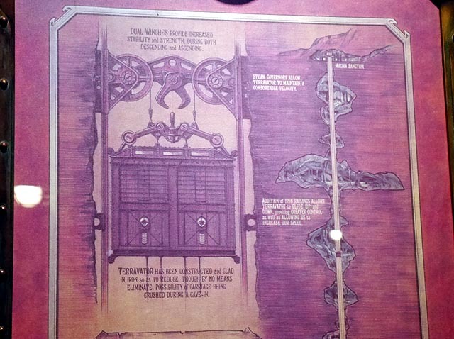 17. マグマサンクタムツアー　テラベーター案内図（上）©Disney