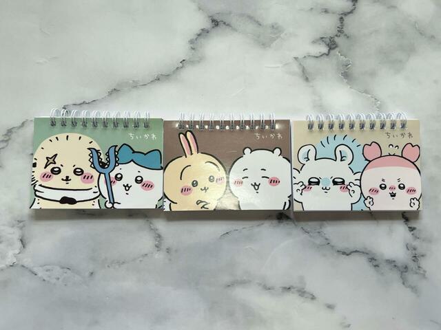 ちいかわリングメモ帳(横型)/各税込110円