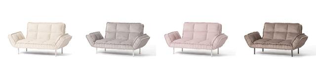 【Francfranc（フランフラン）】ソファ部門3位：ピソラ コンパクトソファベッド（各税込64,000円）／ソファとしても簡易ベッドとしても使えます