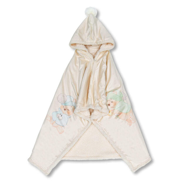 プーさん ブランケット フード 巾着入り WHITE POOH 4,400円