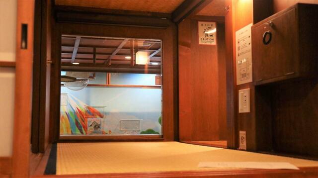 【ねこ浴場 体験レポ】寝床スペースも畳敷きで、そのまま寝転がれる