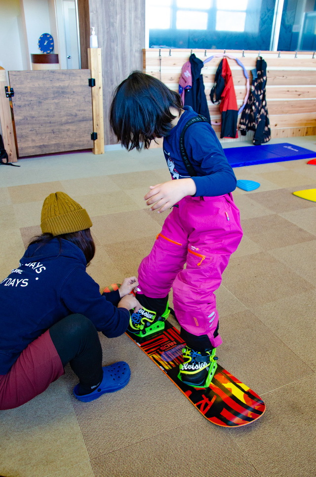 「ヒキダスKidsスノーボードアカデミー」専用ルーム