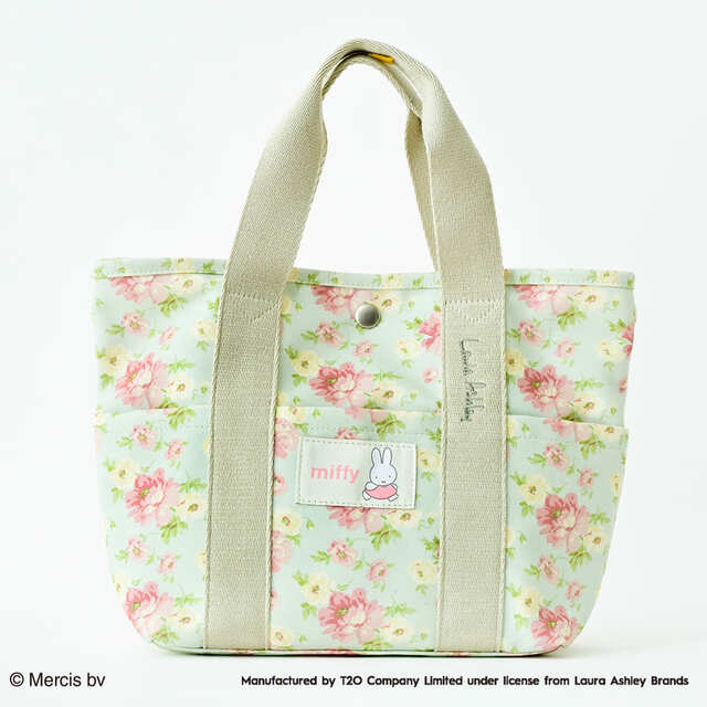 「ミッフィー ローラ アシュレイ トート」レトロブルー　￥5,940