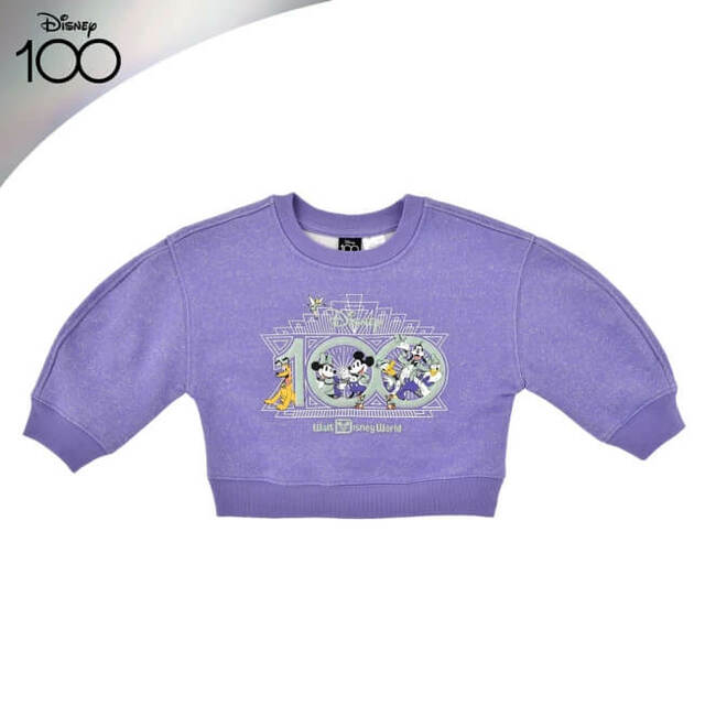 ディズニーキャラクター キッズ用長袖トレーナー The Disney100 Platinum Celebration Collection 6,600円