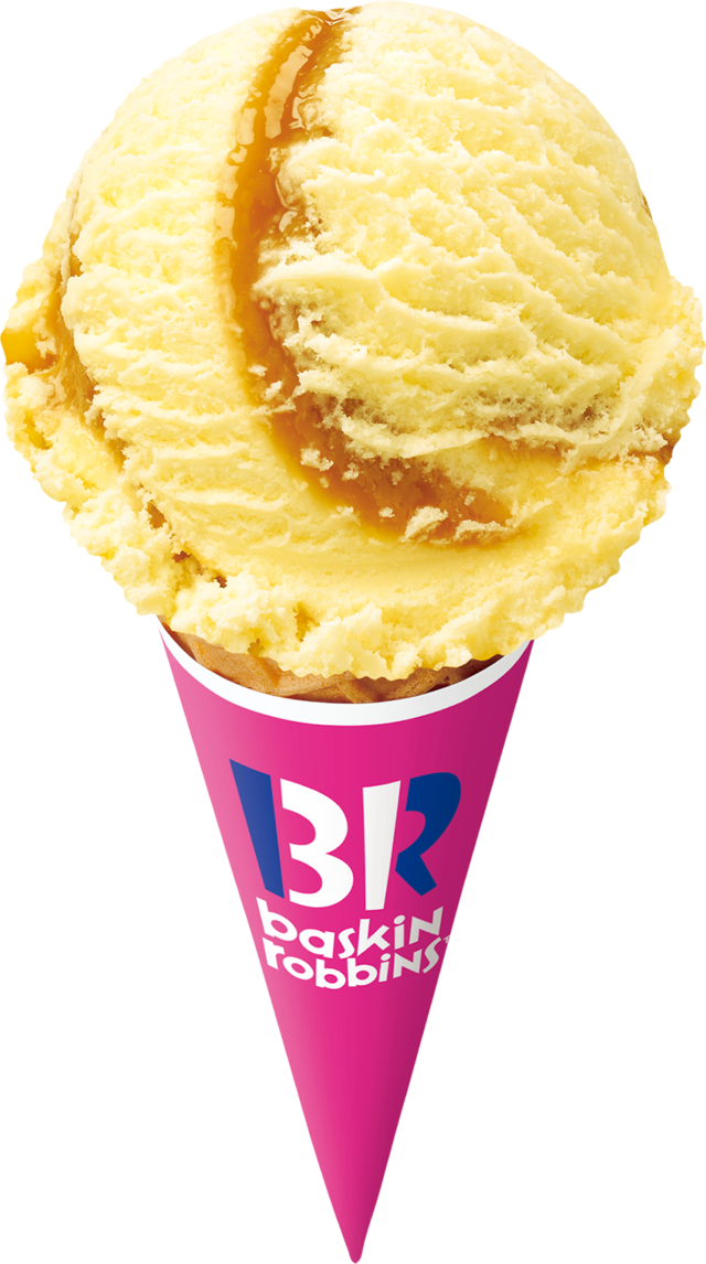 【サーティワン 人気フレーバーランキング 2位】「キャラメルリボン」390円（税込）