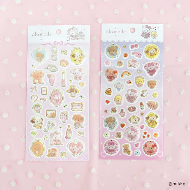 【リルアラモード】「クリアシール」各440円／リボン、アイドルごっこの全2柄
