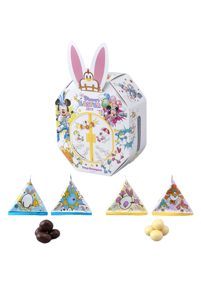 チョコレート 950円｜(耳含まず)幅約14×高さ約16×奥行き約6.5cm｜販売場所：東京ディズニーランド ショップ「ワールドバザール･コンフェクショナリー」｜発売日：2019年4月1日（月）｜東京ディズニーリゾート（東京ディズニーランド／東京ディズニーシー）「ディズニー・イースター」お土産グッズ2019