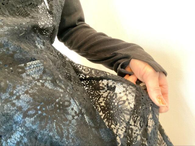 【GLOBAL WORK 2WAYレースワンピース】見た目よりずっと軽やかでチクチク感もゼロ！暑い日でもノンストレスでさらっと着られます♪