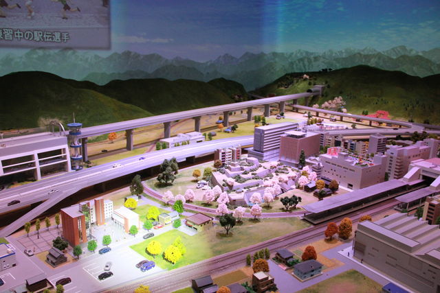 「どきどきリニア館」にあるジオラマ2