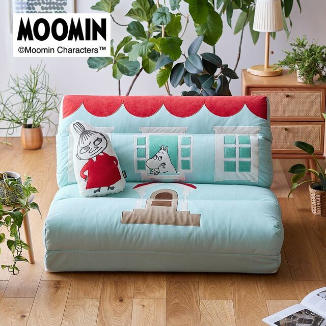 モチーフ型クッション付き4WAYソファーベッド 「ムーミン」｜￥ 39,900 （税込）