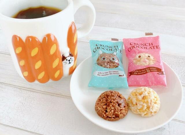 【カルディ】「キャットクランチ 6P」個包装で軽いので職場などで配りやすいのもメリット。