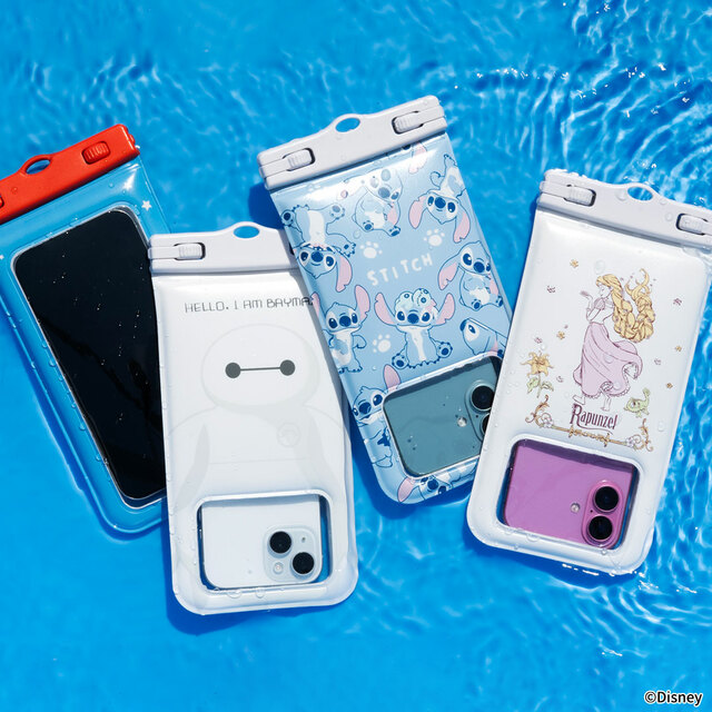 ディズニーキャラクター DIVAID フローティング防水ケース ワイドサイズ ショルダーストラップ 2,750円