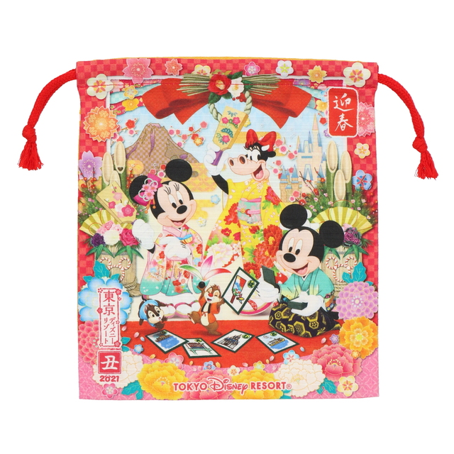 TDR 2021年のお正月 きんちゃく 850円 縦約23×横約20cm